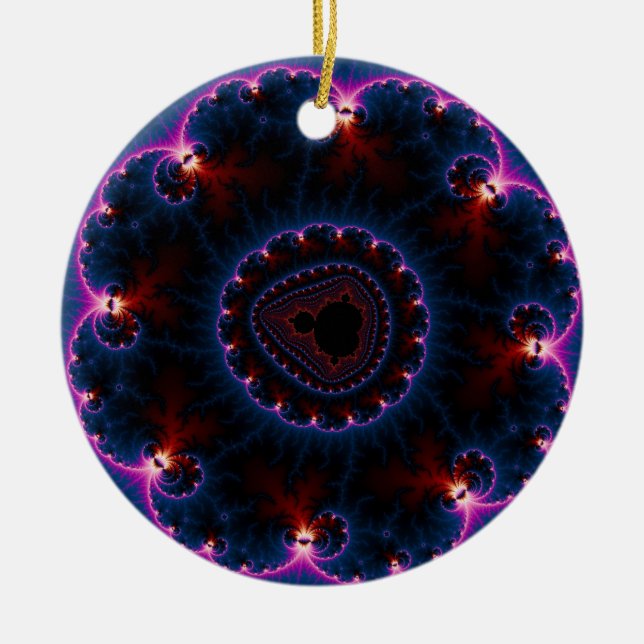 Rai - Fraktal Art Keramik Ornament (Vorne)