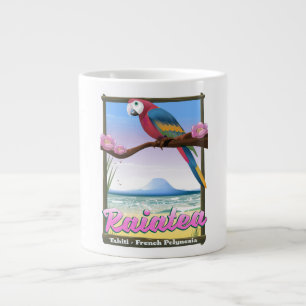 Raiatea Gesellschaftsinseln, Tahiti, Französisch-P Jumbo-Tasse