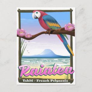 Raiatea Gesellschaftsinseln, Tahiti, Französisch-P Postkarte