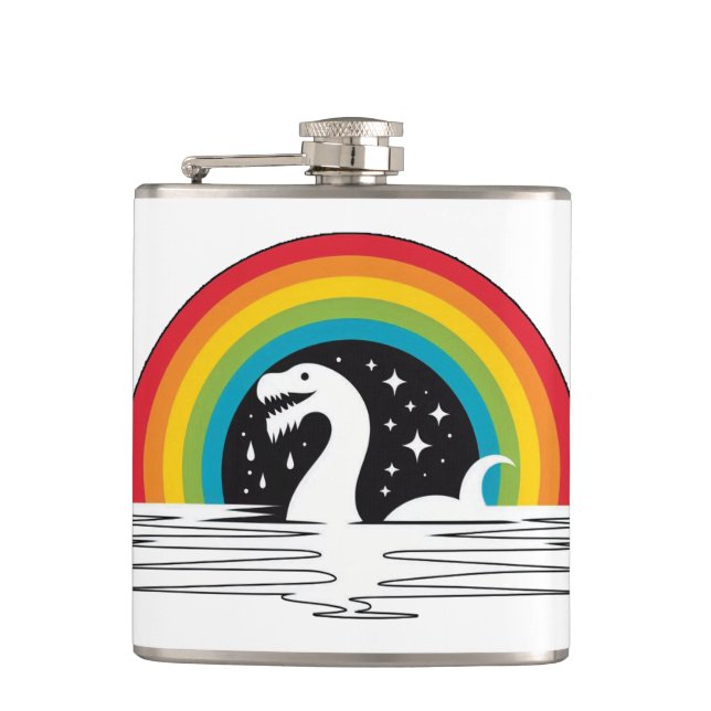 Raibow Sea Monster Flachmann (Vorderseite)