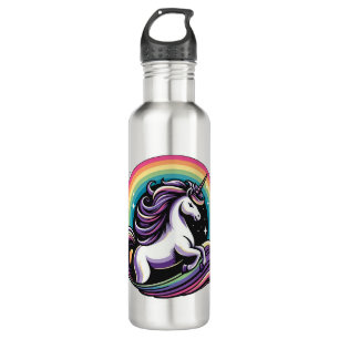 Raibow Unicorn Edelstahlflasche