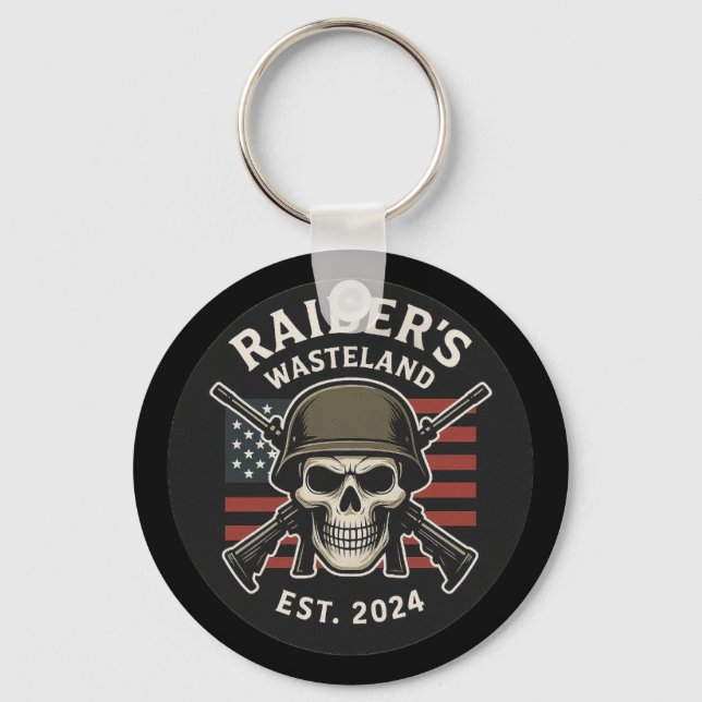 Raider’s Wasteland Logo Best Server Keychain Schlüsselanhänger (Vorderseite)