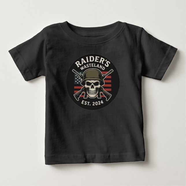 Raider’s Wasteland Official Logo Baby T-Shirt (Vorderseite)