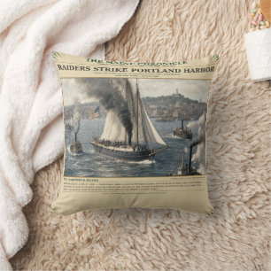 Raider überfallen Portland Harbor   27. Juni 1863  Kissen
