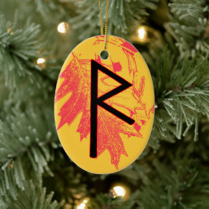 Raidho Viking Rune Yule Ornement - Balance!