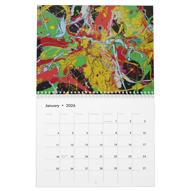 Raie Paul de calendrier (Jan 2026)