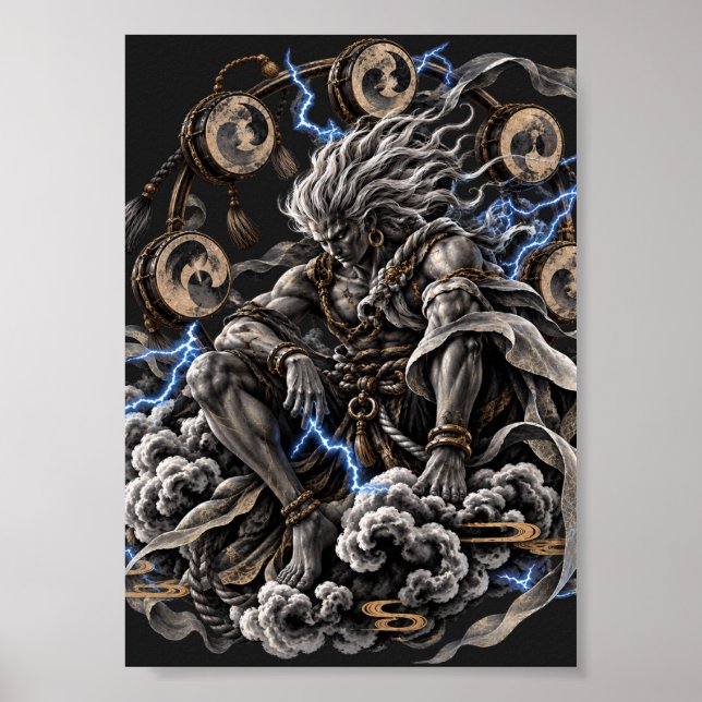 Raijin Bleu Poster (Vorne)