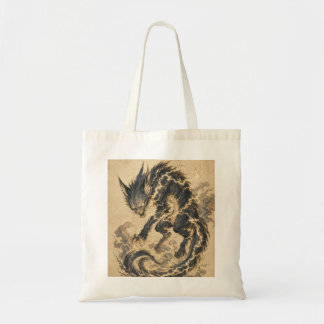 Raiju Gold Schwanz Japanische Yokai Kunst Tasche