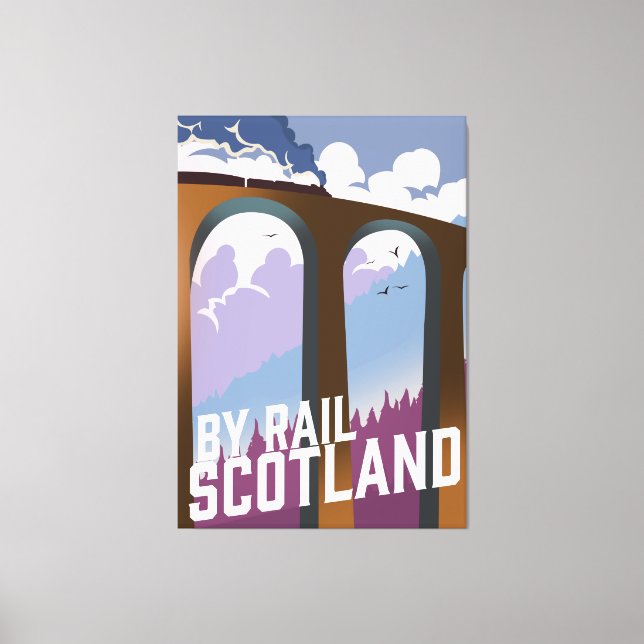 Rail Scotland Leinwanddruck (Vorderseite)