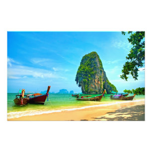 Railay Beach in Krabi, Thailand Fotodruck