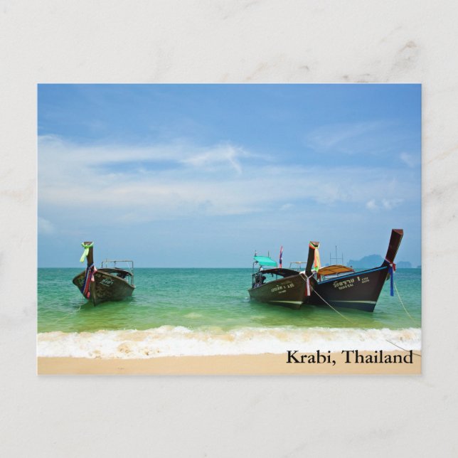 Railay Beach in Krabi, Thailand Postkarte (Vorderseite)