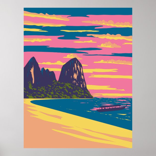 Railay Beach in Thailand Poster (Vorne)