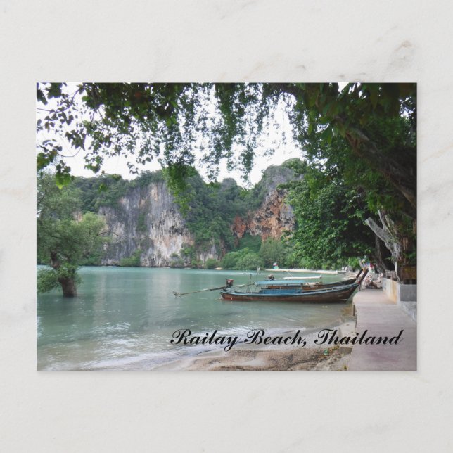 Railay Beach Long Schwanz Postkarte (Vorderseite)