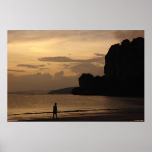 Railay Beach Sunset Poster