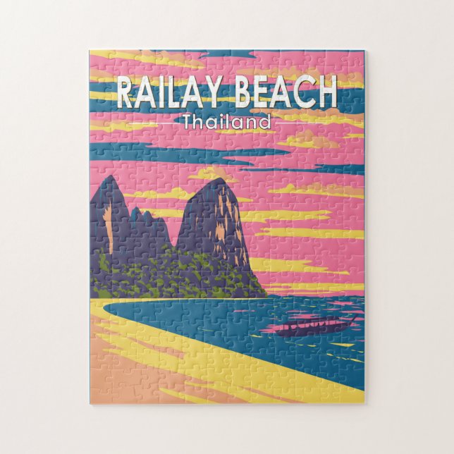 Railay Beach Thailand Reisen Vintag (Vertikal)