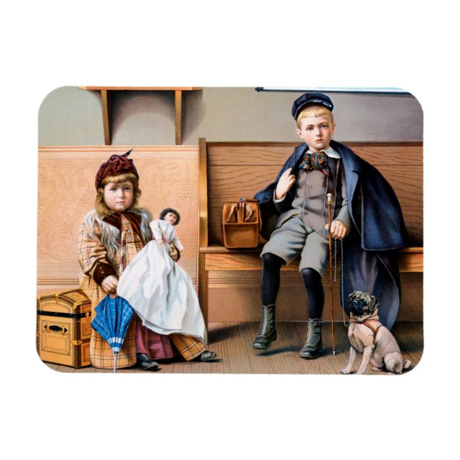 RAILROAD POSTER 1898 MAGNET (Horizontal)