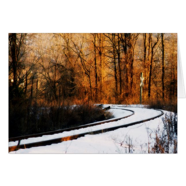 Rails im Winter (Vorderseite (Horizontal))