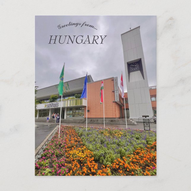 Railway Station in Sopron Hungary Postkarte (Vorderseite)