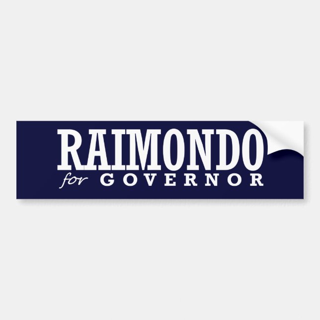 RAIMONDO FÜR GOUVERNEUR 2014 AUTOAUFKLEBER (Vorne)