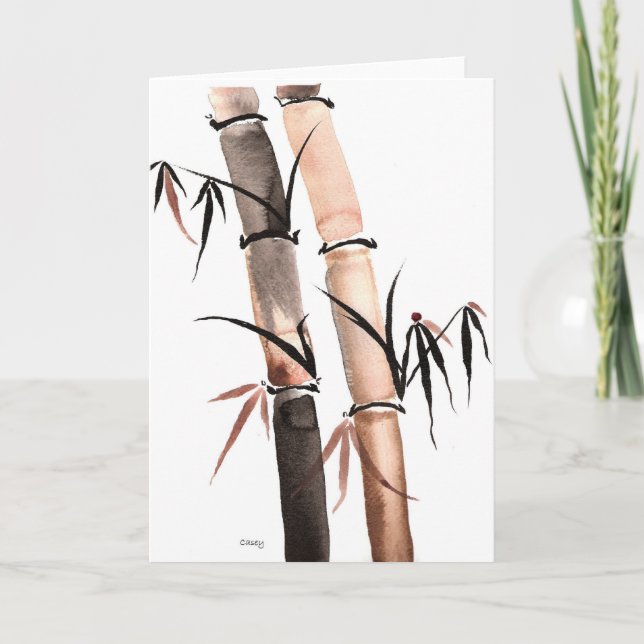 Rain Bamboo Card Karte (Vorderseite)