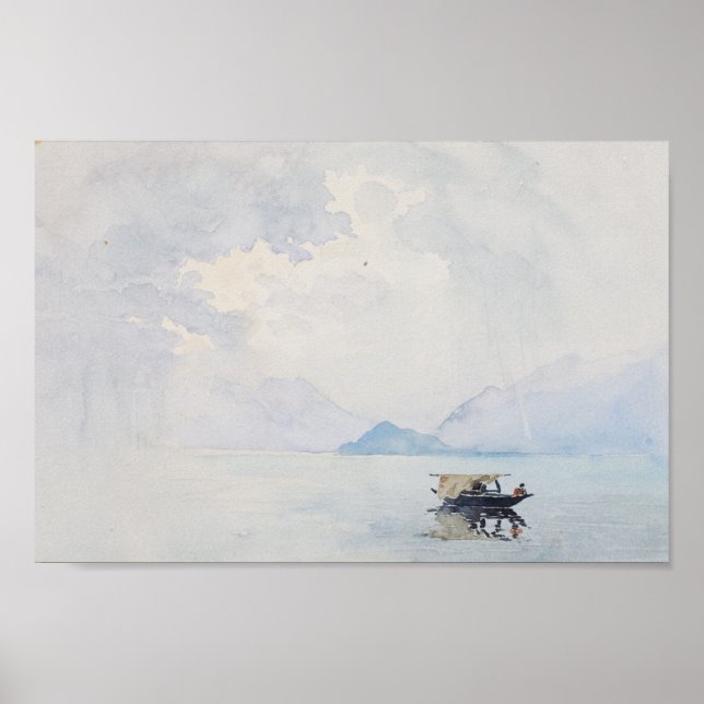 Rain Bellagio George Elbert Burr Seascape Poster (Vorne)