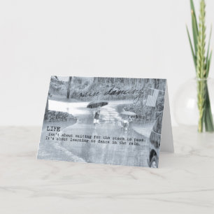 RAIN DANCE Grußkarte Dankeskarte