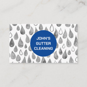 Rain Gutter Dachreinigung Reparatur Wasserfarben T Visitenkarte
