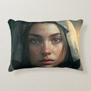 Rain hood girl dekokissen