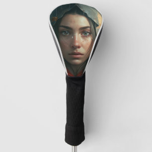 Rain hood girl golf headcover