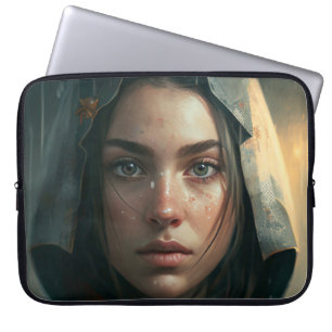 Rain hood girl laptopschutzhülle
