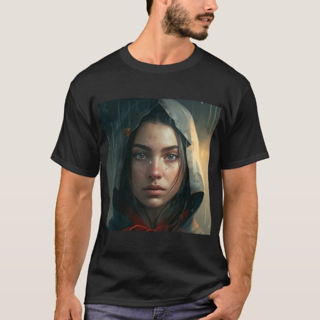 Rain hood girl T-Shirt (Vorderseite)