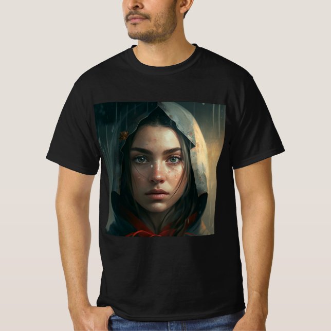 Rain hood girl T-Shirt (Vorderseite)