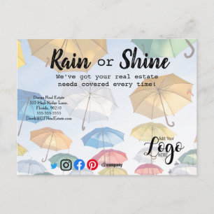 Rain Kunden Referenzen reales Anwesen Marketing ve Postkarte