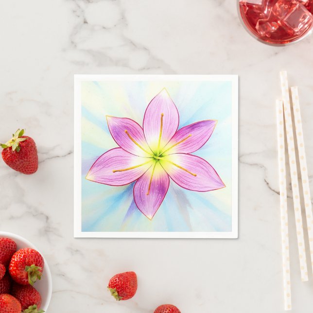 Rain Lily Napkins Serviette (Beispiel)