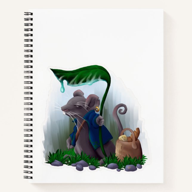 Rain Mouse |  Notizbuch (Vorderseite)