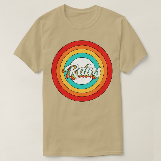 Rain Name Shirt Vintag Rain Circle (Design vorne)