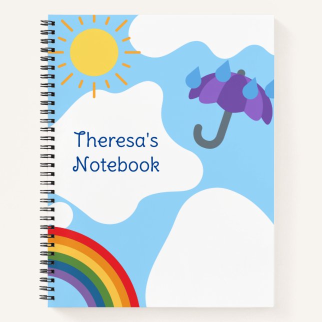Rain oder Shine Notebook Notizbuch (Vorderseite)