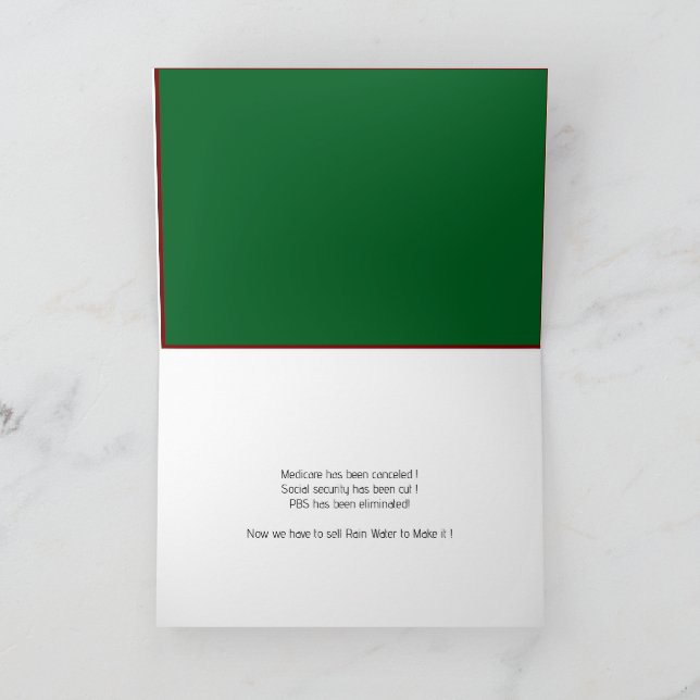 Rain Sale Card Karte (Innenseite)