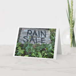 Rain Sale Card Karte