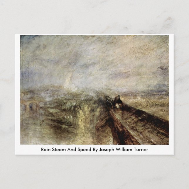 Rain Steam and Speed von Joseph William Turner Postkarte (Vorderseite)