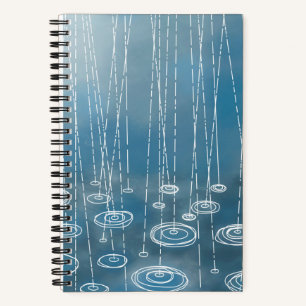 Rain Storm Blue Notizbuch