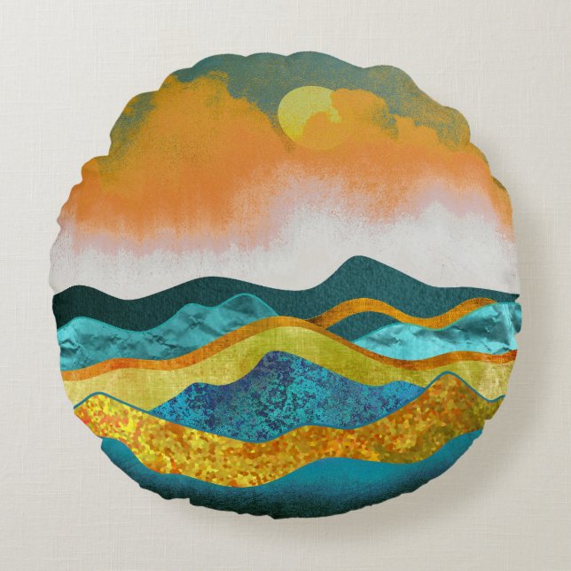 Rain Storm Throw Kissen (Vorderseite)