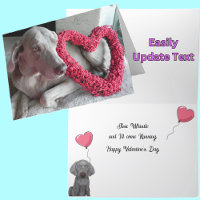 Rain the Weimaraner Dog's Valentine Day Card