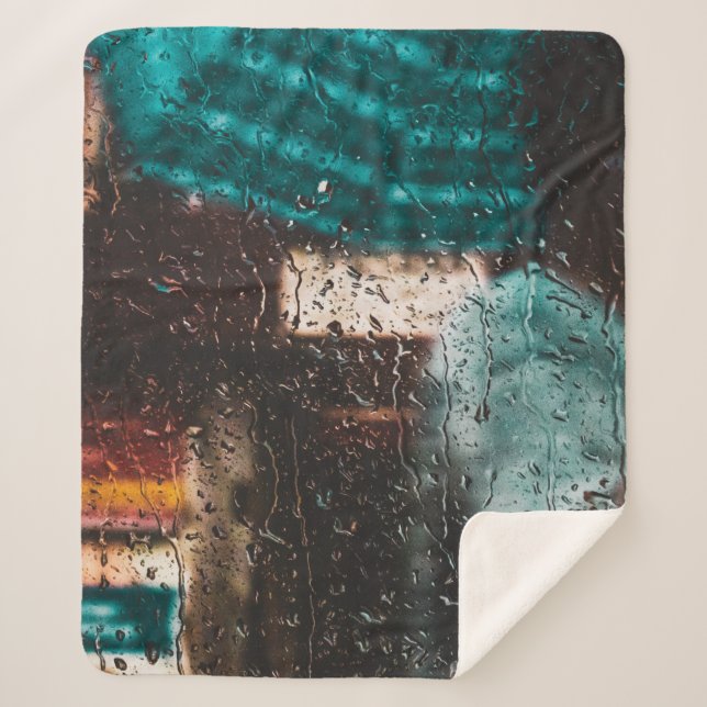 Rain wet water drip window nature sherpadecke (Vorderseite)