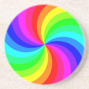 RAINBOUR SPIRAL SANDSTEIN UNTERSETZER