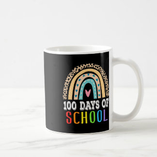 Rainbow 100 Days of School Teacher Boy Girl Colorf Kaffeetasse
