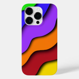 Rainbow 3D Cut Case-Mate iPhone 14 Pro Hülle