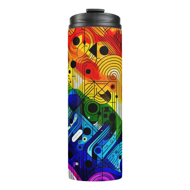 Rainbow 604 Wir sind immer hier Thermosbecher (Vorderseite)