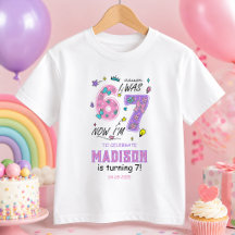 Rainbow 7. Geburtstag | Ich war 6, jetzt 7 | Kinde