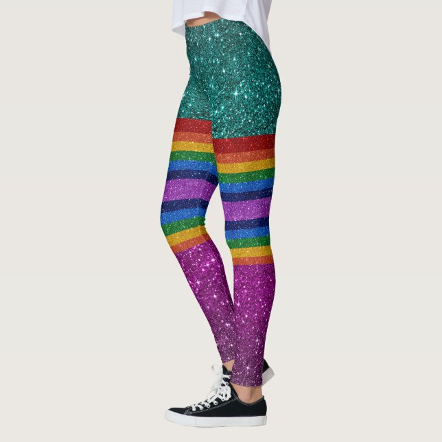 Rainbow 8 Pop Fashion Leggings (Links)
